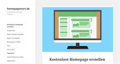 Desktop Screenshot of homepagestart.de